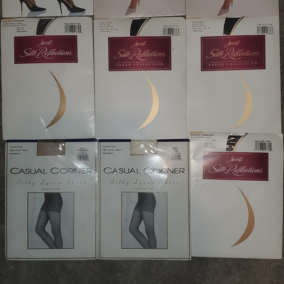 9 pairs of women's nylon/panythose- All 9wholeLot - Picture 5 of 7